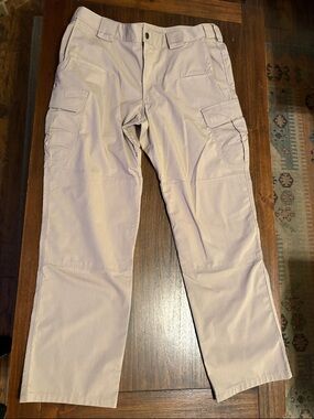 5.11 Tactical Men's Khaki/Tan Cargo Pants - Utility Pockets 38x32